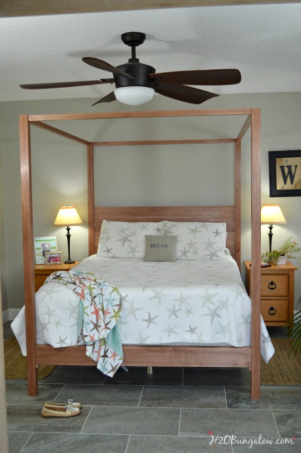 Coastal Bedroom Makeover ~ The Reveal - H2OBungalow