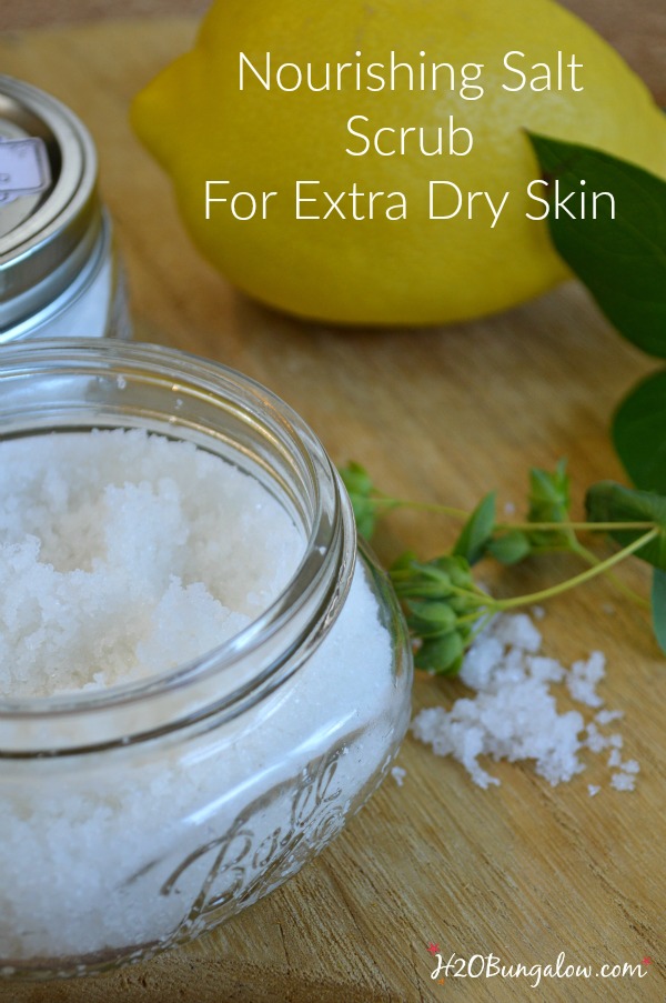 DIY'ers nourishing Citrus Hand Scrub recipe that gently exfoliates and hydrates skin with soothing ingredients and an uplifting citrus scent. H2OBungalow.com