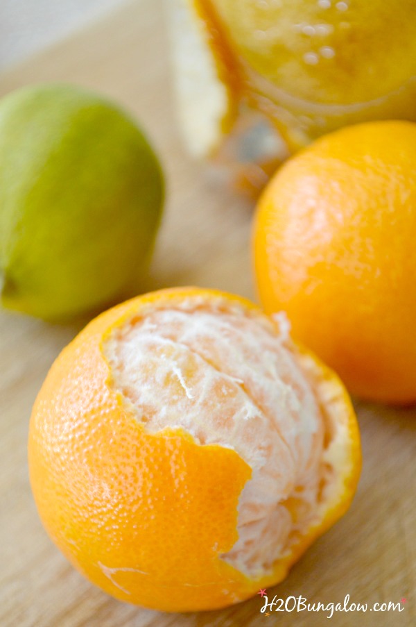 DIY citrus peel cleaner recipe for big and light cleaning jobs