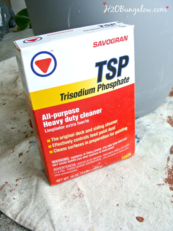 Use TSP in how to prepare furniture for painting H2OBungalow