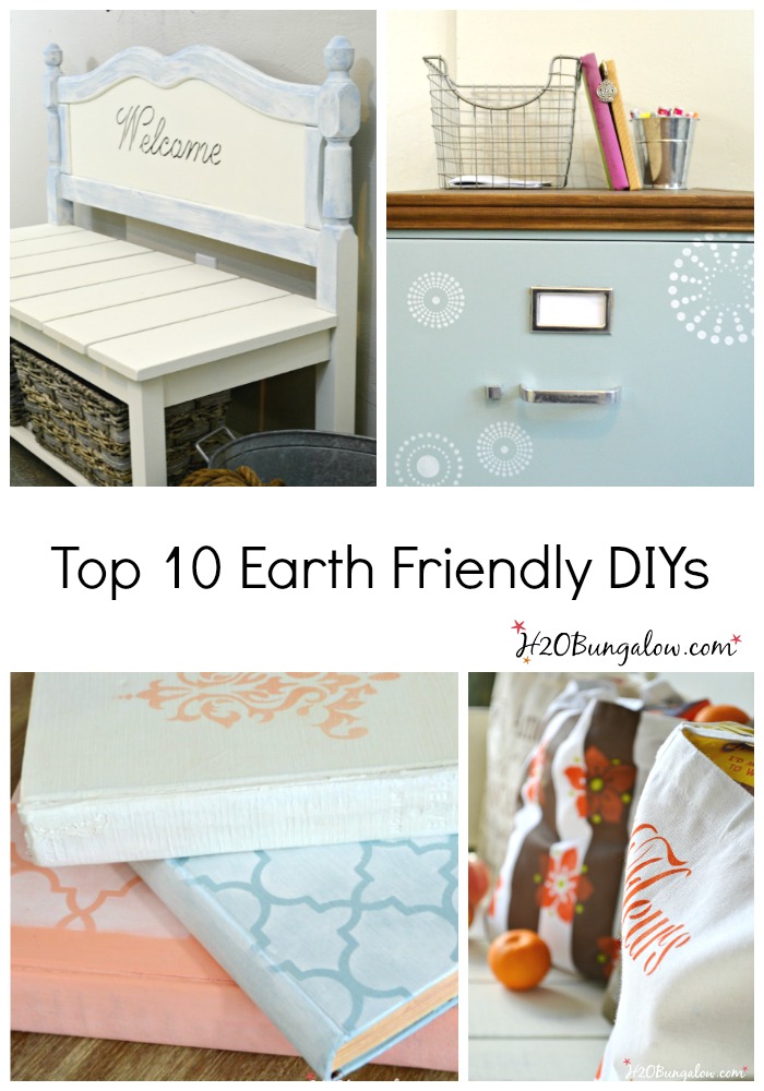 Top ten earth friendly DIY tutorials that look great and take care of the environment H2OBungalow