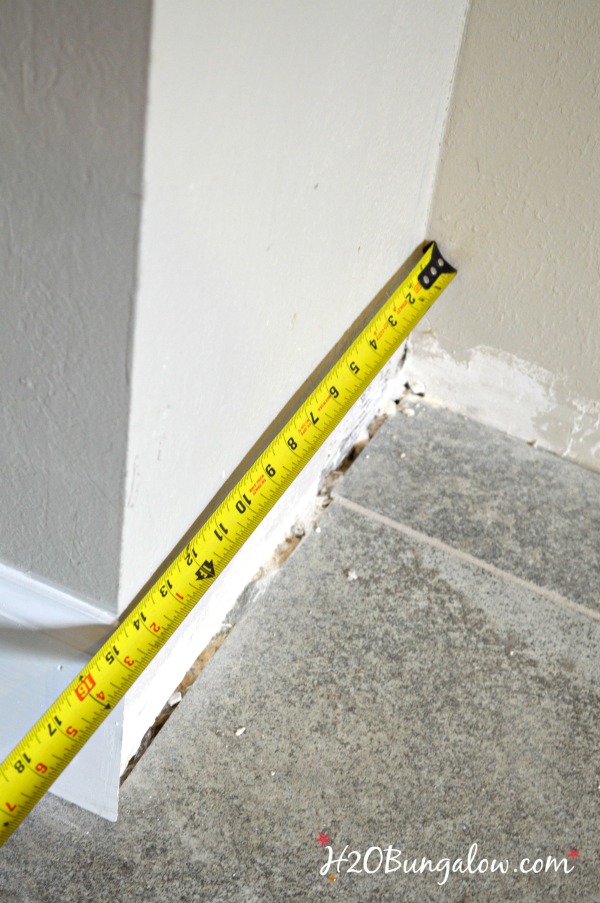 how to measure DIY baseboards 