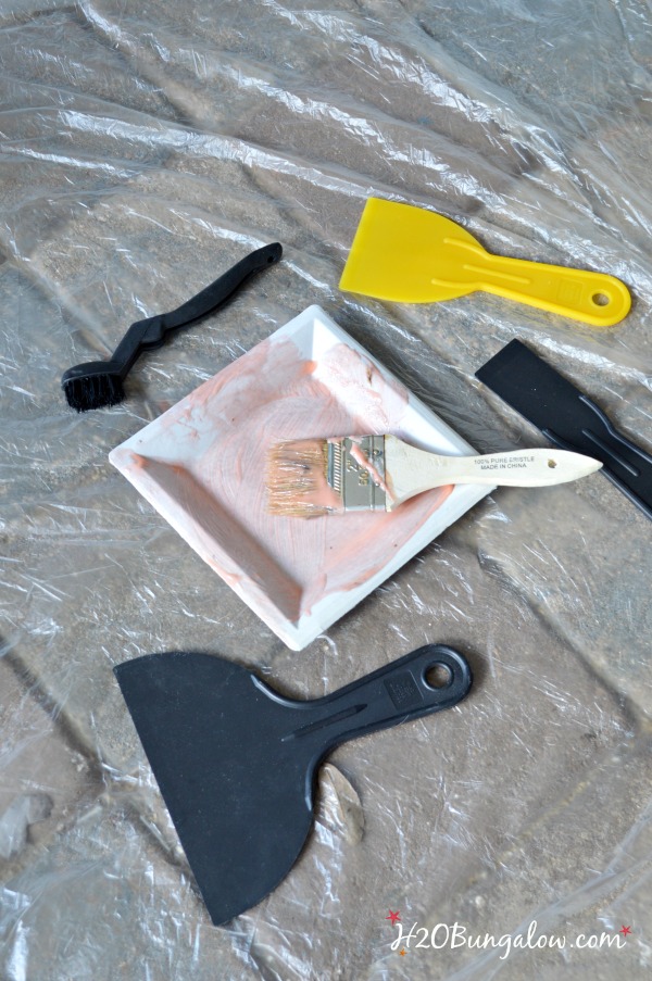 tools to strip paint for aged chippy finish