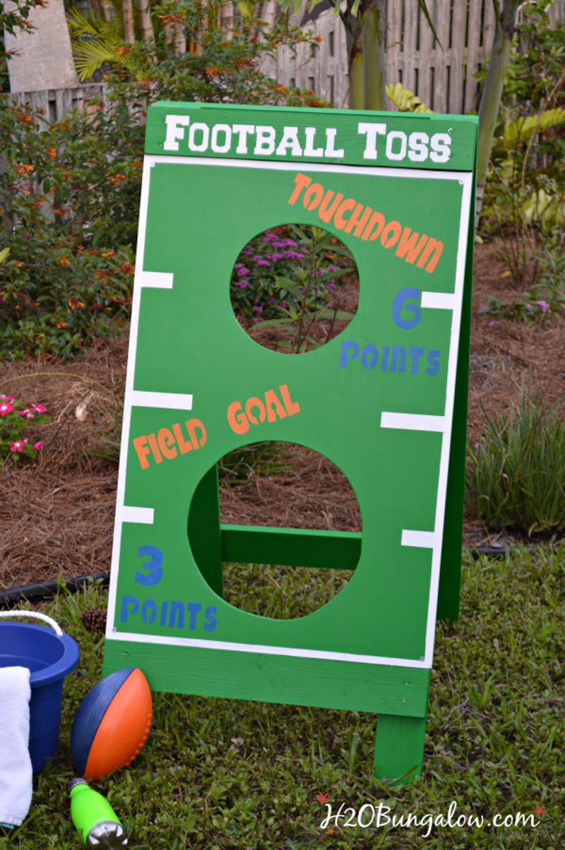 Diy Football Toss Game H2obungalow