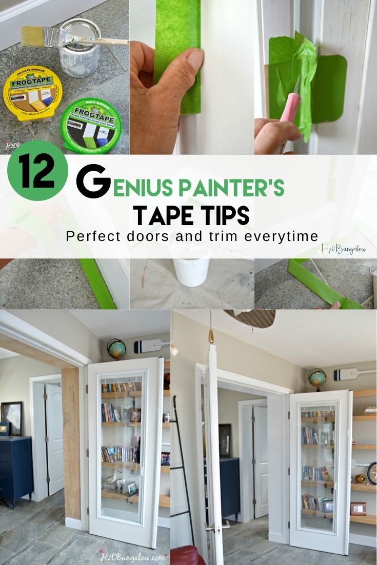 12 Genius Painters Tape Tips For A Perfect DIY Paint Job H2OBungalow   12 Genius Painters Tape Tips H2O Bungalow Pinterest 