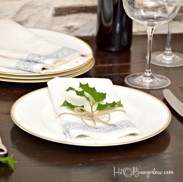 DIY linen napkins – By Hand London