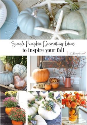 Simple Pumpkin Decorating Inspiration - H2OBungalow