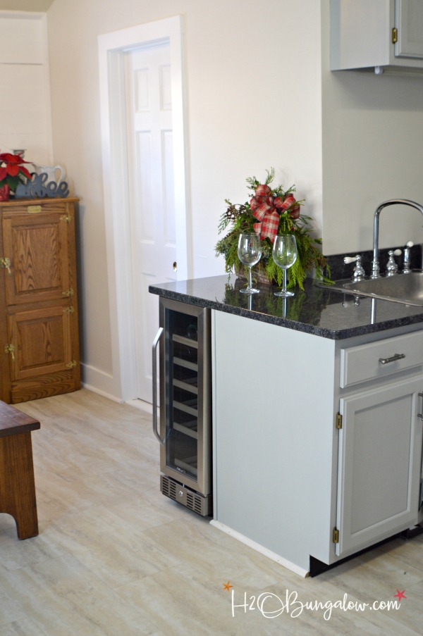 small wine fridge for kitchen island