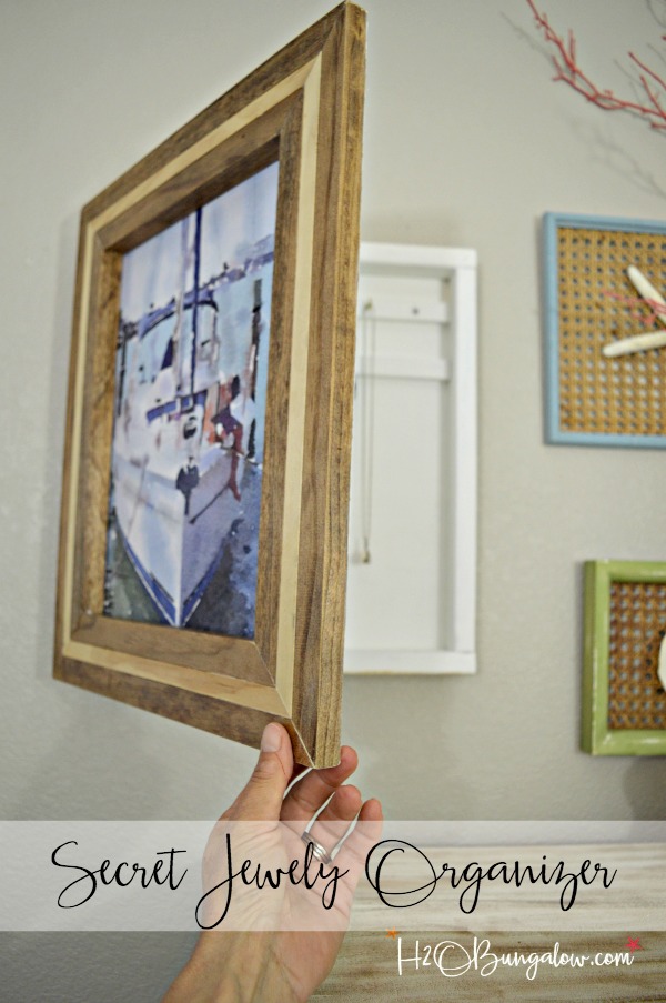 diy picture frame jewelry holder