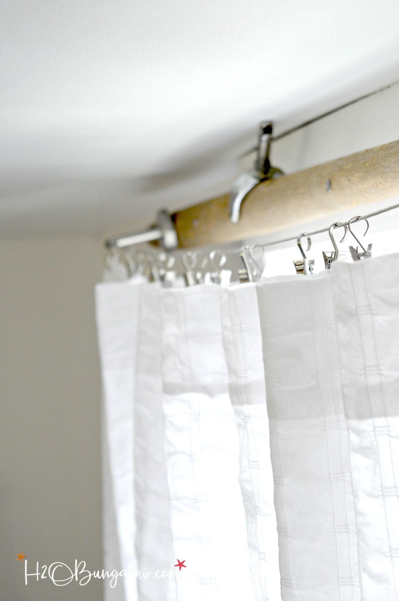 nautical themed curtain rods