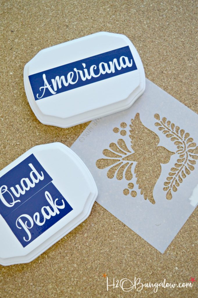 How To Stencil A Plaque Stencil Tips For Beginners H2OBungalow