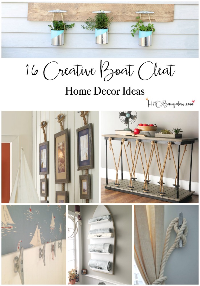 for ideas decor craft creative wall Super  Boat Creative 16  Ideas Cleat Decorating H20Bungalow