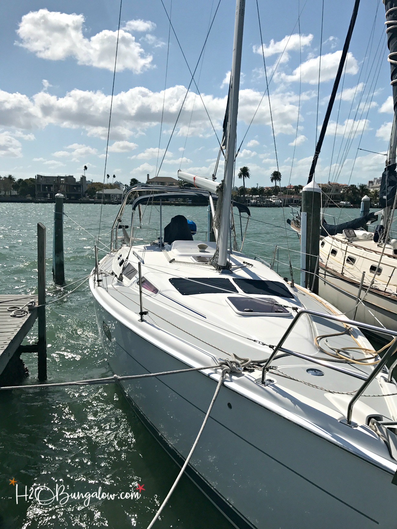 Rough seas and high winds had us change our plans on a weekend sail but we still had fun Visiting Clearwater Fl by boat and exploring this cute beach town. 