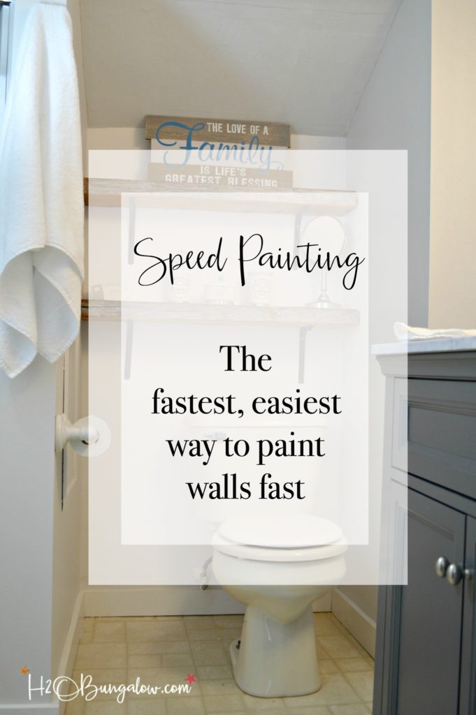 Can you paint an 8 x 10 foot wall in under a minute? Yes! Speed painting the fastest easiest way to paint walls fast with little mess and easy cleanup.