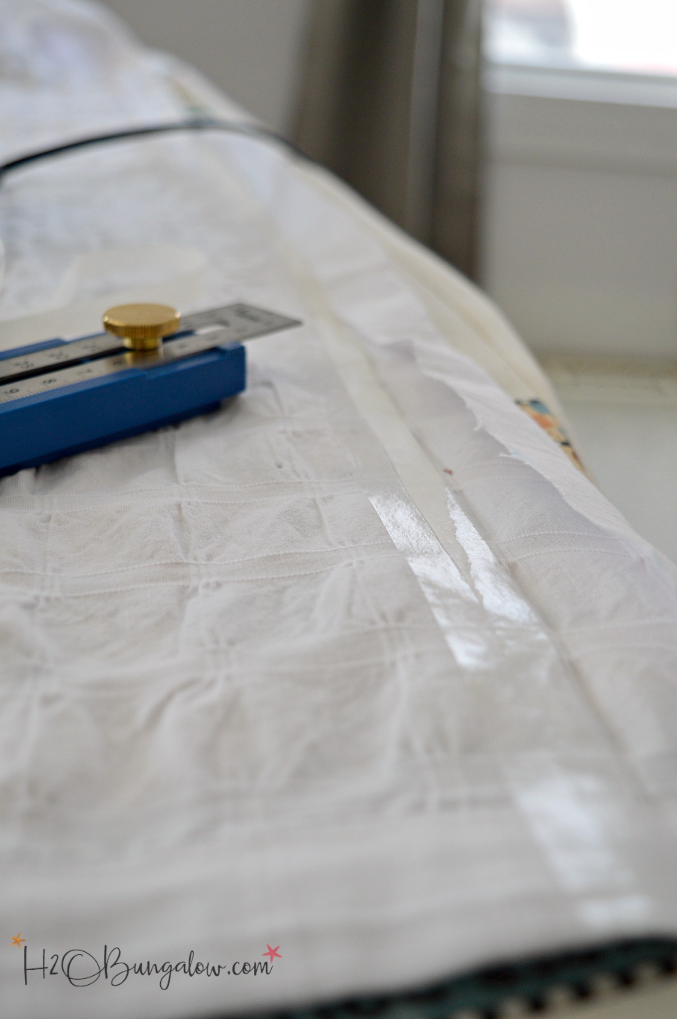 The Easiest (No Sew) Way to Hem Curtains 