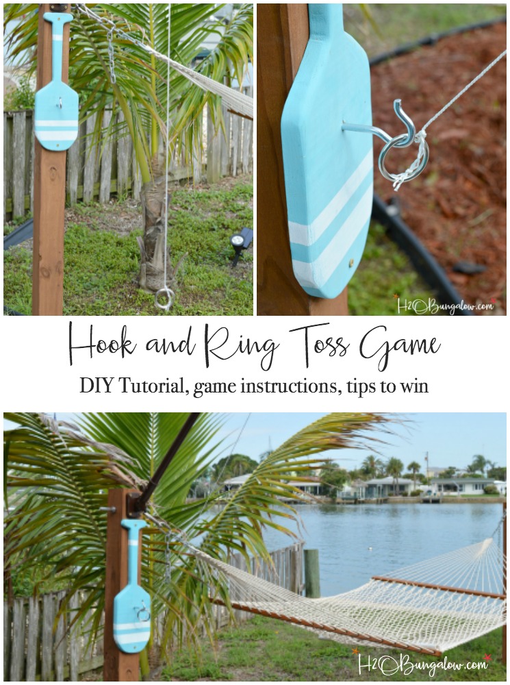 Freestanding DIY Hook and Ring Game Tutorial H2OBungalow