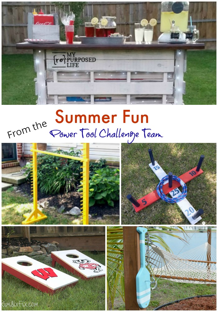 summer fun power tool challenge collage