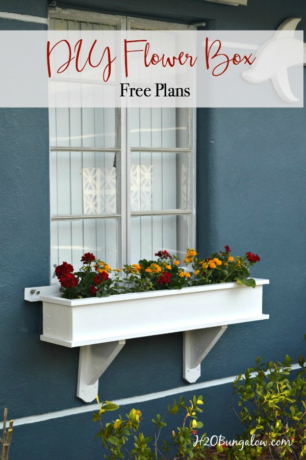 How to Build a Flower Box Planter Tutorial - H2OBungalow