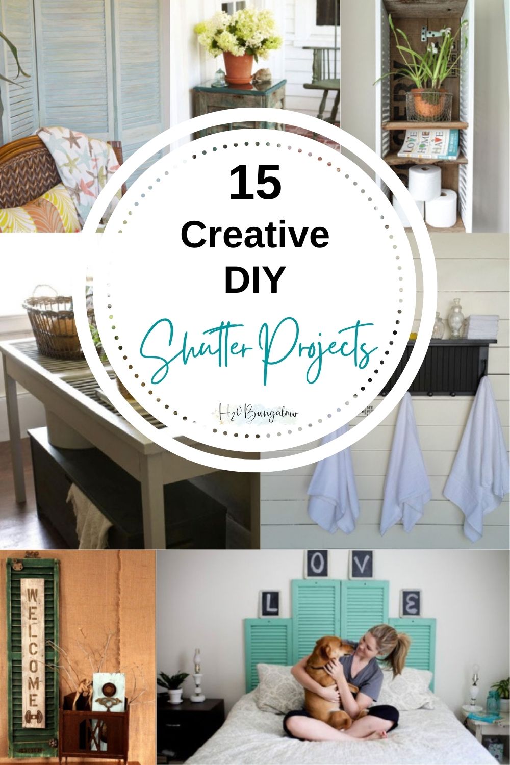15 Creative DIY Shutter Projects H2OBungalow