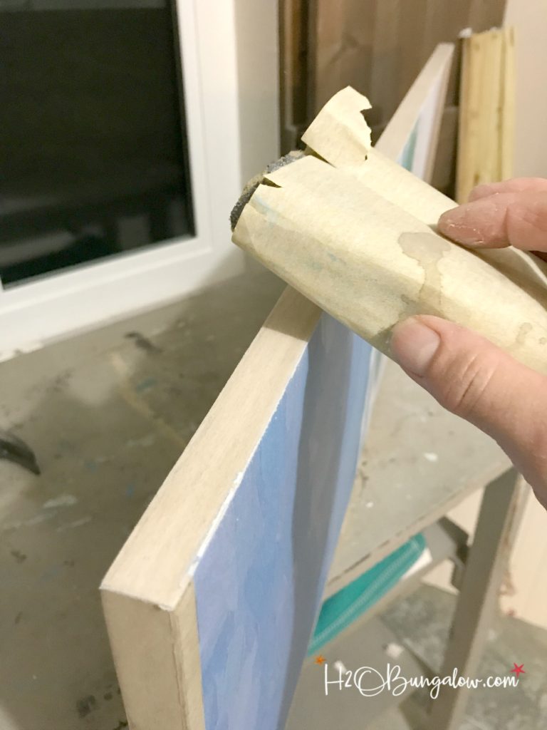 How to Mount Large Engineer Prints on Wood - H2OBungalow