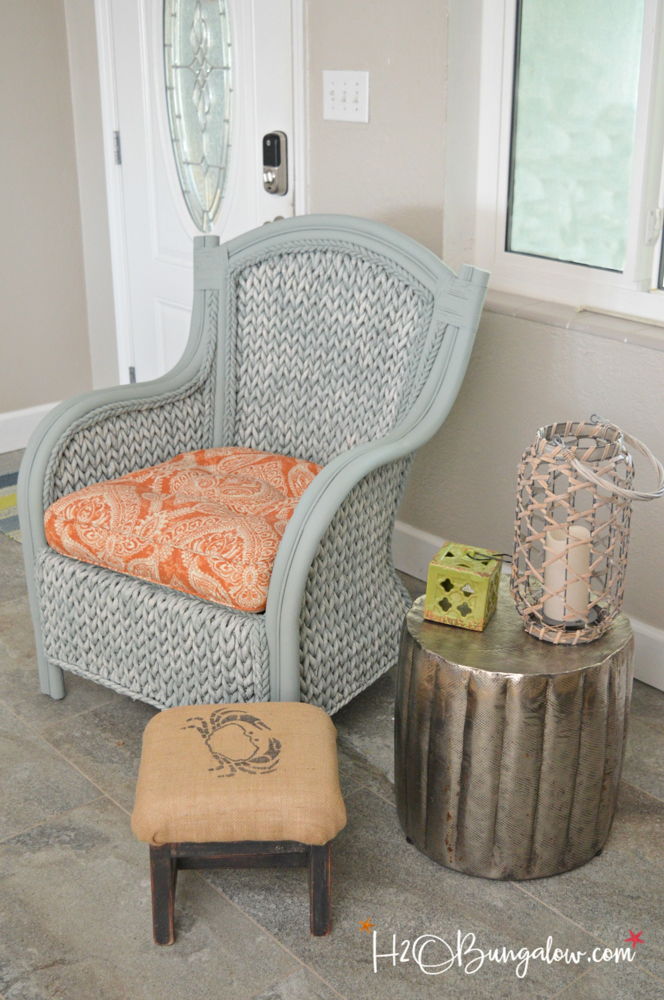 How To Paint Wicker Furniture Quickly And Easily H2obungalow
