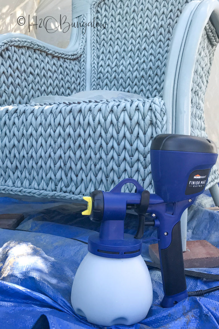 How To Paint Wicker Furniture Quickly and Easily H2OBungalow