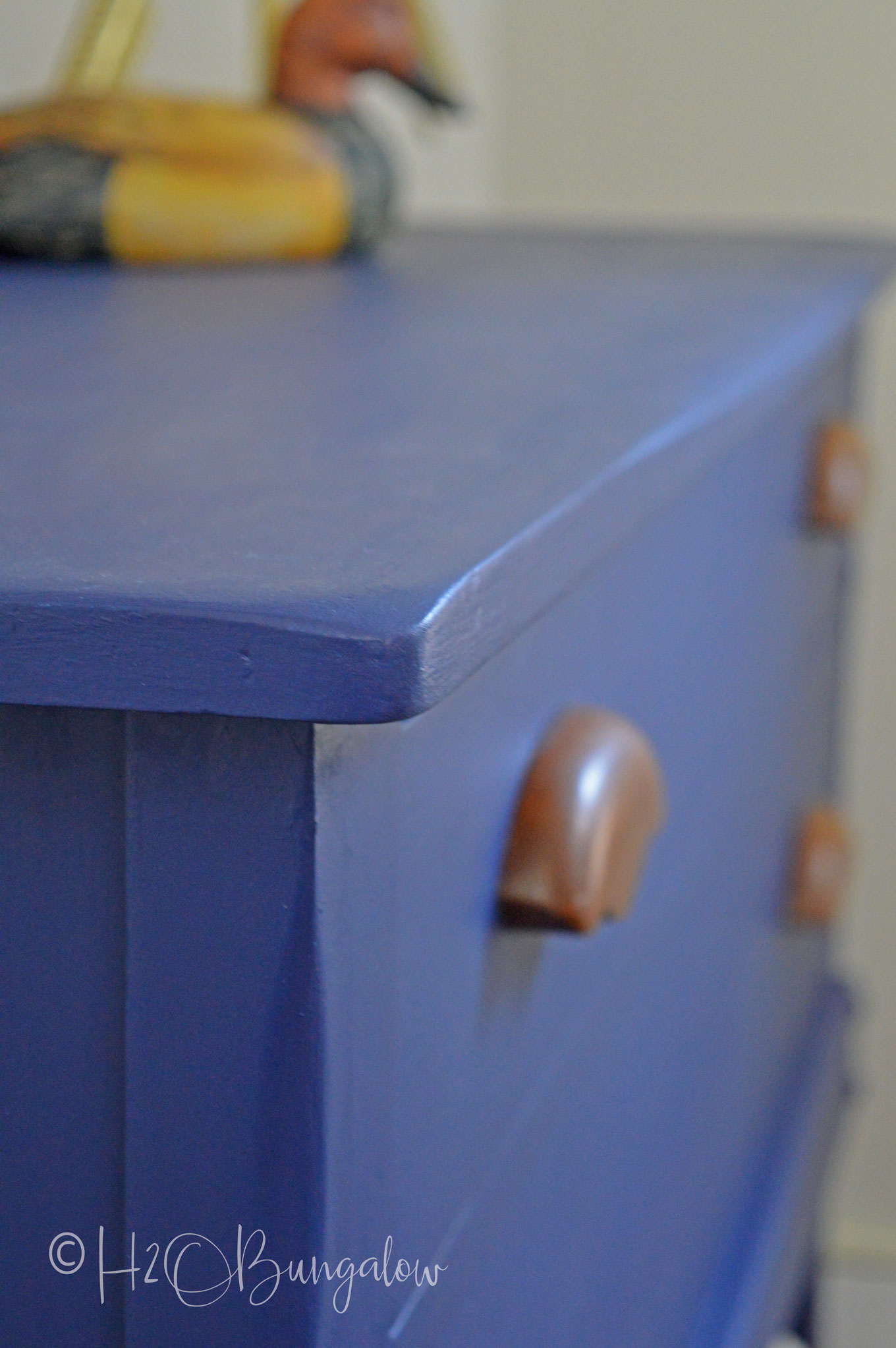 Simple step by step tutorial for a blue painted dresser makeover using Beyond Paint. Follow these steps for all furniture makeovers and a perfect finish. 