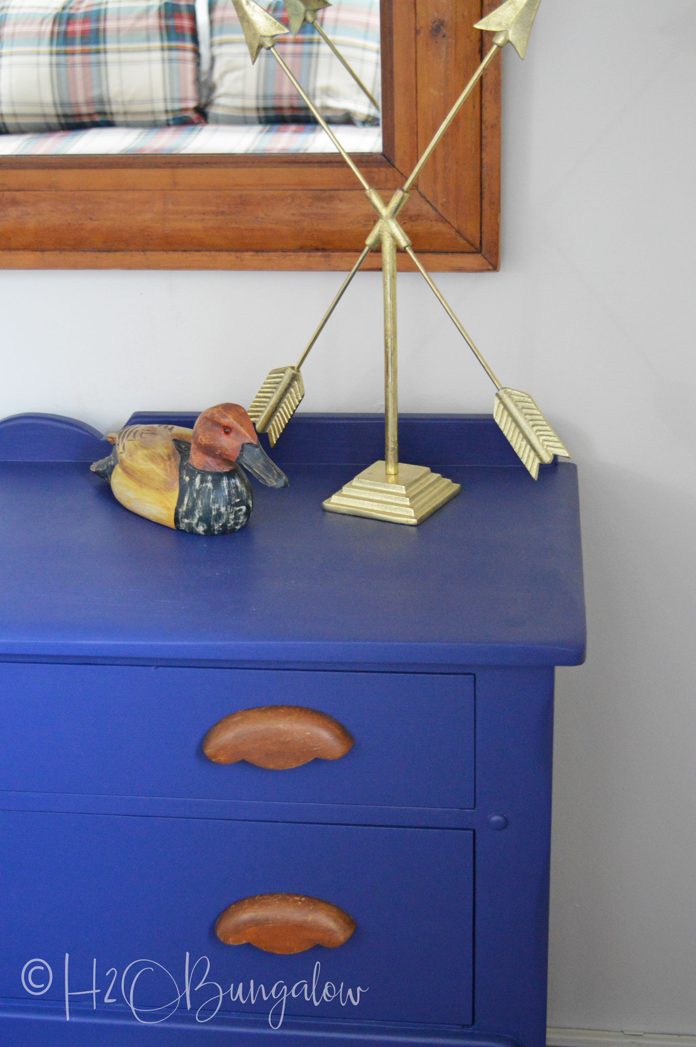 Easy Blue Painted Dresser Makeover H2obungalow