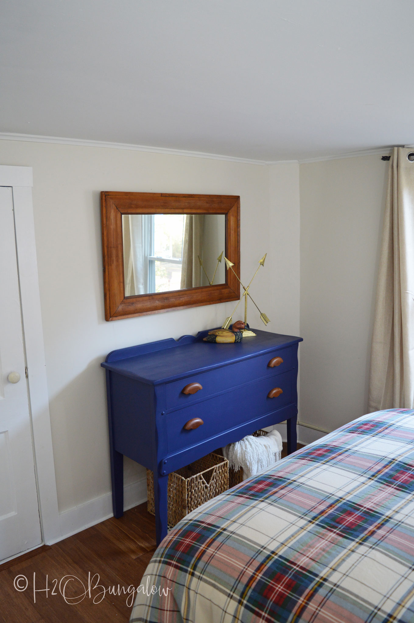 Simple step by step tutorial for a blue painted dresser makeover using Beyond Paint. Follow these steps for all furniture makeovers and a perfect finish. 