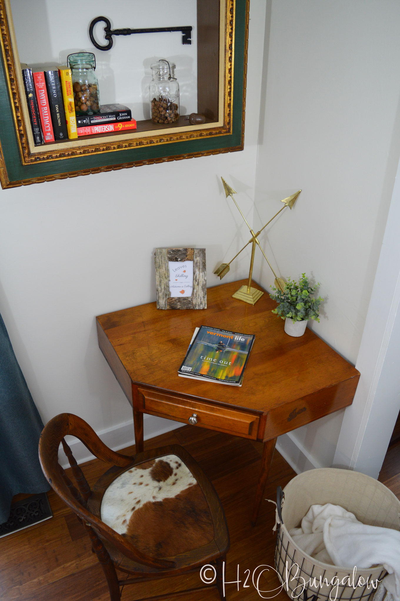 Tutorial for a cowhide chair makeover using real cowhide for the chair seat. Make this a fabulous accent chair with faux animal print or a cowhide. 