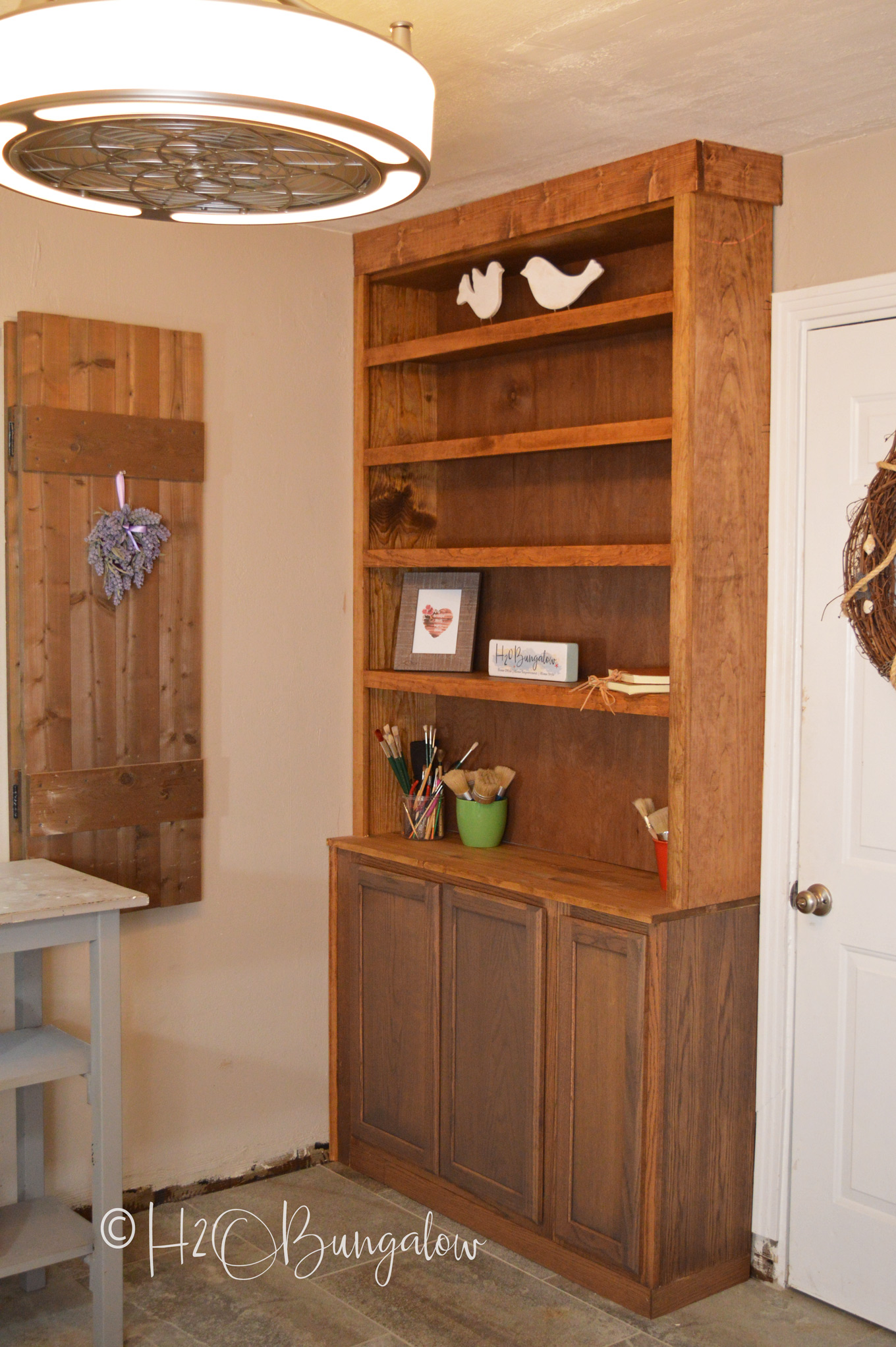 Space Saver: Swap Out Bookcases for Built-in Shelving