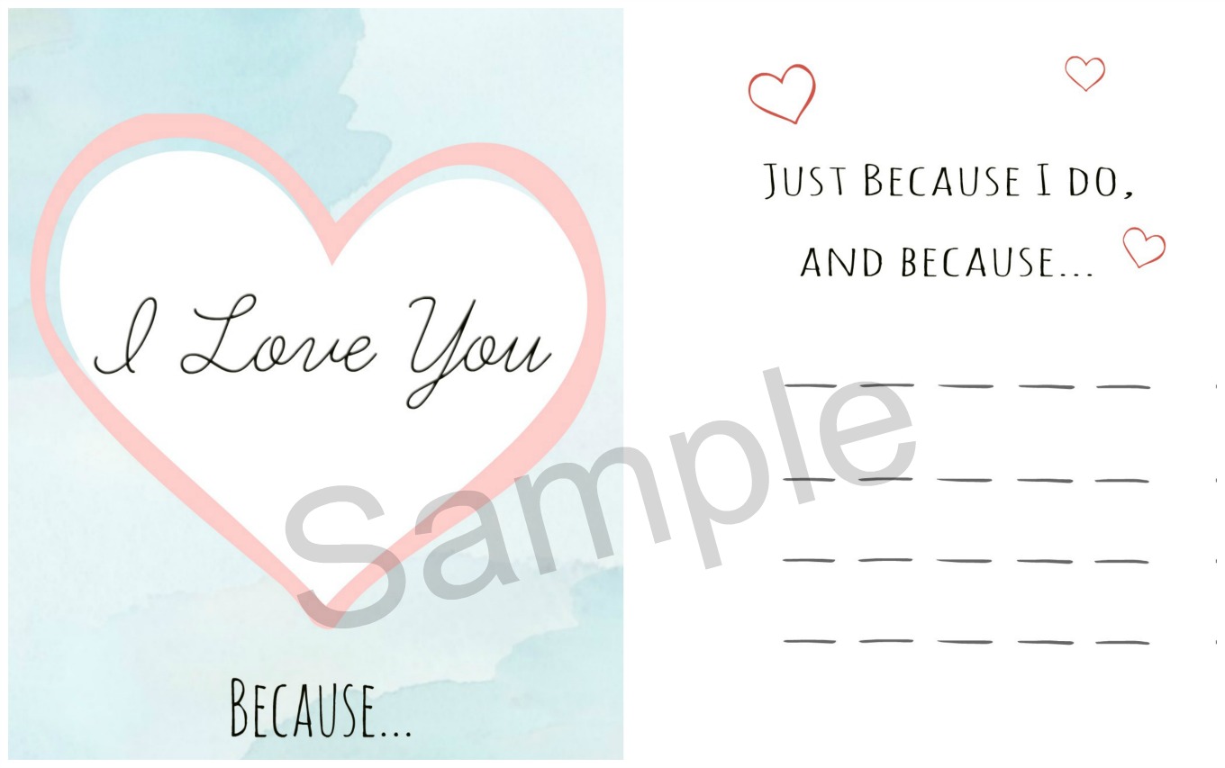 Make a Valentine's Day card and personalize it with your own special thoughts on the inside. Get the free downloadable valentine's card file to print your own card at home.