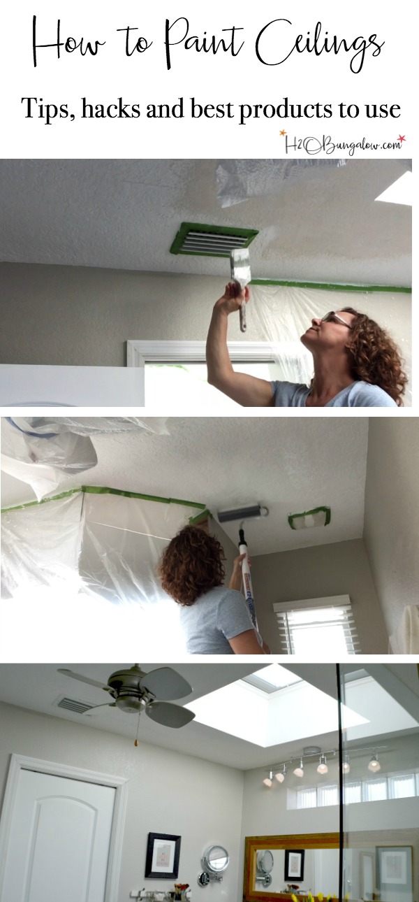 Tutorial and video on how to paint ceilings. Quick read with good tips, tricks and hacks to paint your ceilings and home inside and out. Links to several other good painting tutorials and excellent time saving products to use when painting your ceilings or other DIY home improvement painting projects.