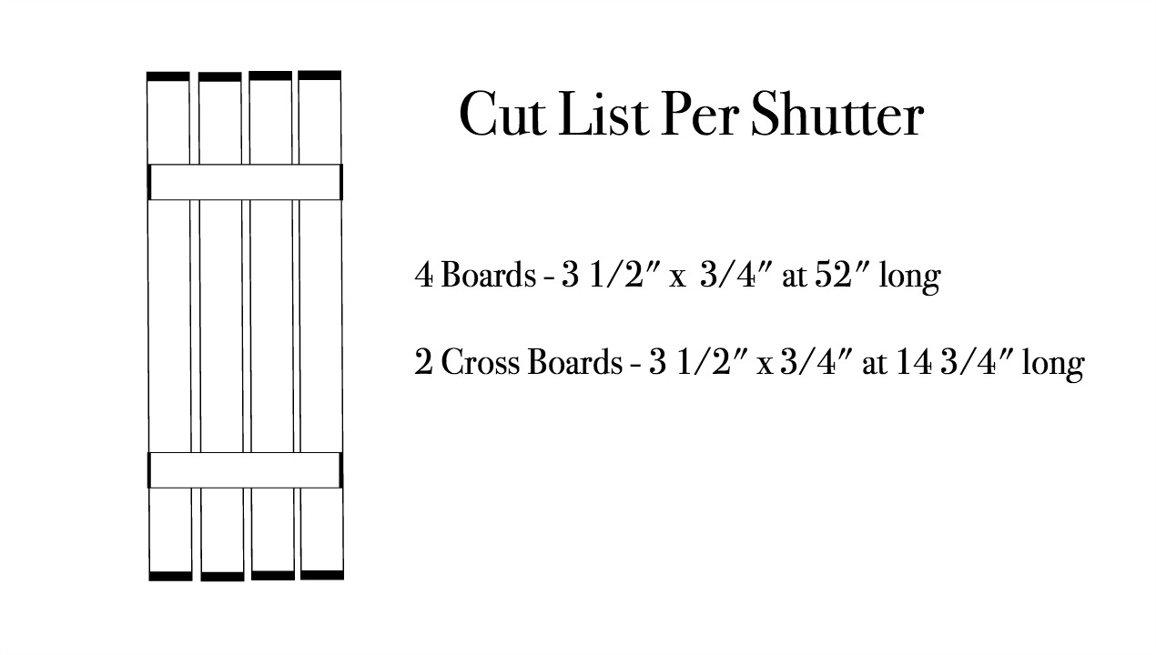 How to Make DIY Shutters With Sailboat Cutouts - H2OBungalow