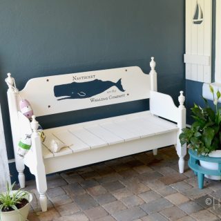 How to paint graphics on furniture video and blog tutorial. Download my whale design or follow my steps to create, enlarge and transfer your design to paint on furniture, a sign or any flat surface. You'll find an awesome list of resources in this post too!