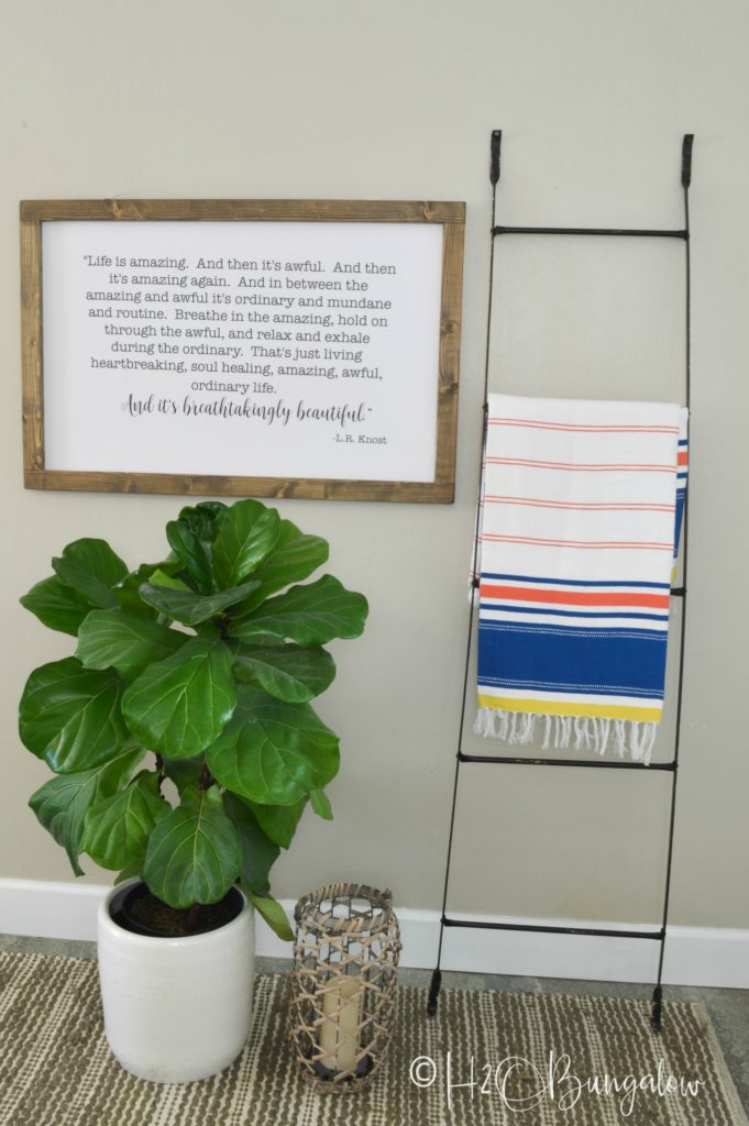 DIY Large Modern Inspirational Wall Art H2OBungalow