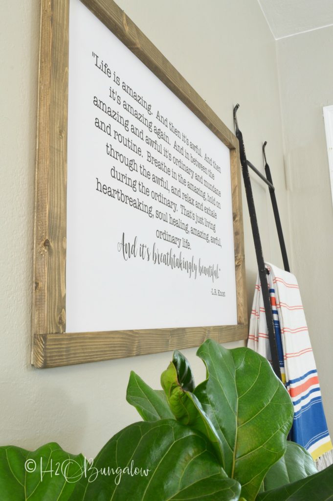 DIY Large Modern Inspirational Wall Art H2OBungalow