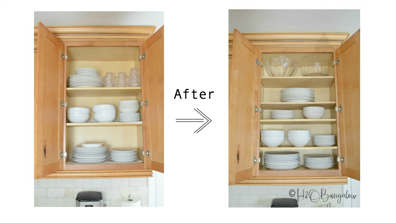 How to Add Extra Shelves to Kitchen Cabinets H2OBungalow