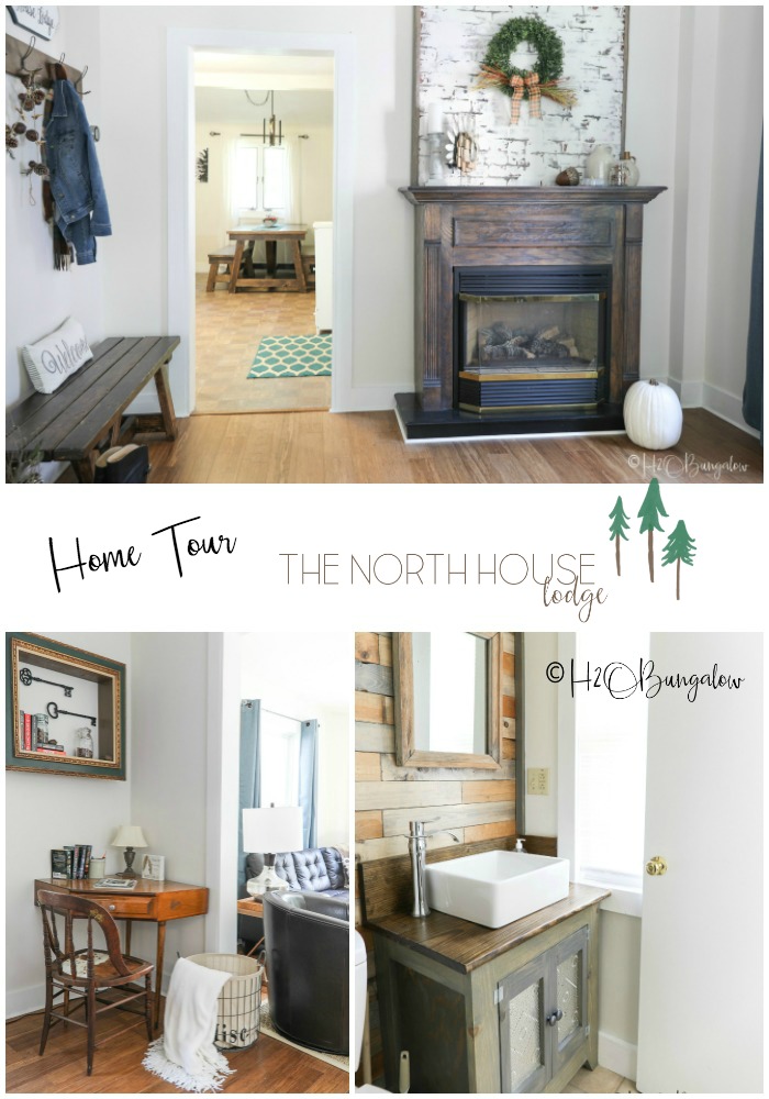 Home tour of the North House Lodge #54 H2OBungalow's DIY project house and a vacation rental nestled in Ludlow, VT a fabulous four season destination. 