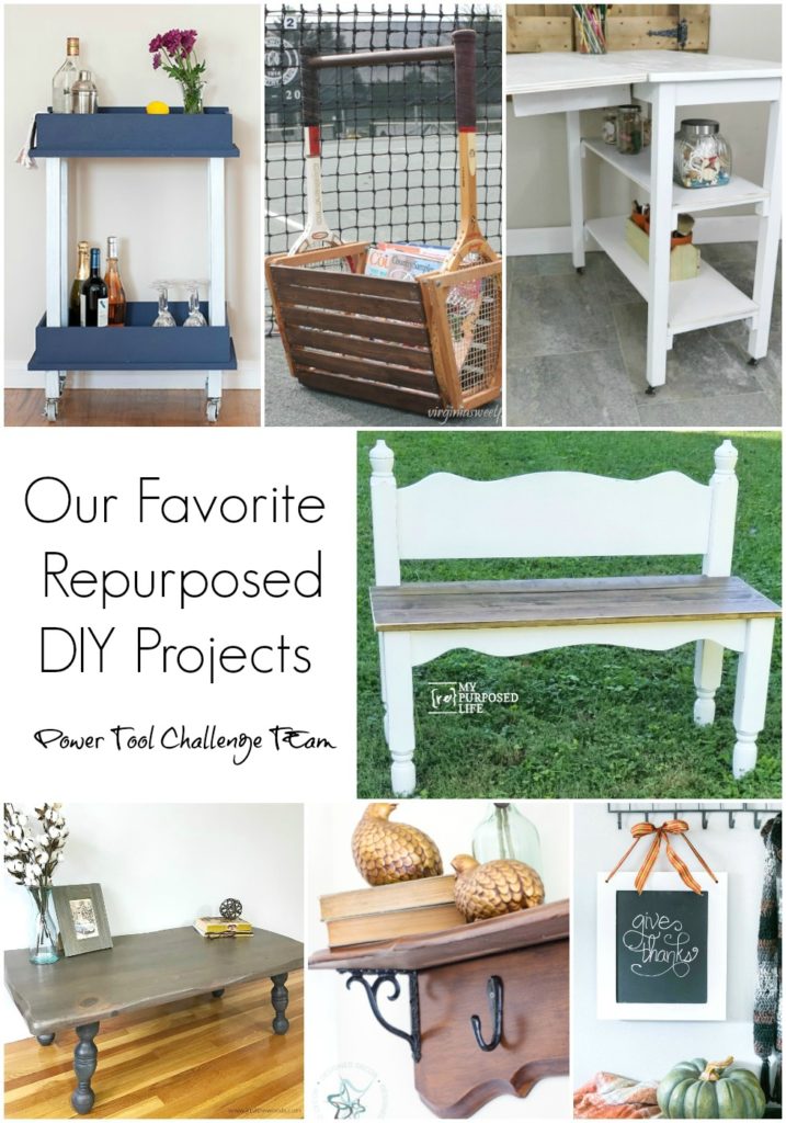 DIY Rolling Work Bench From A Table H2OBungalow   Favorite Repurposed DIY Projects 717x1024 