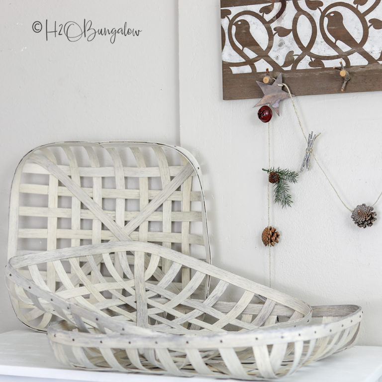DIY Tobacco Basket Tutorial With Decorating Ideas H2OBungalow