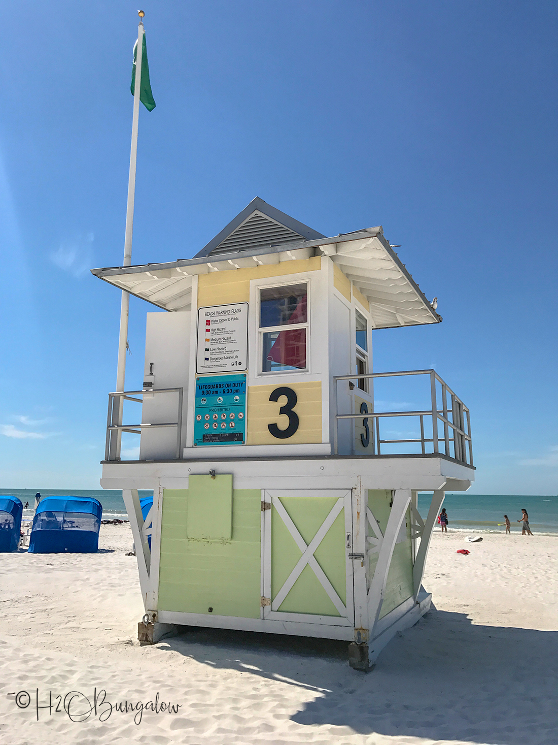 Beach guard shack in Clearwater FL