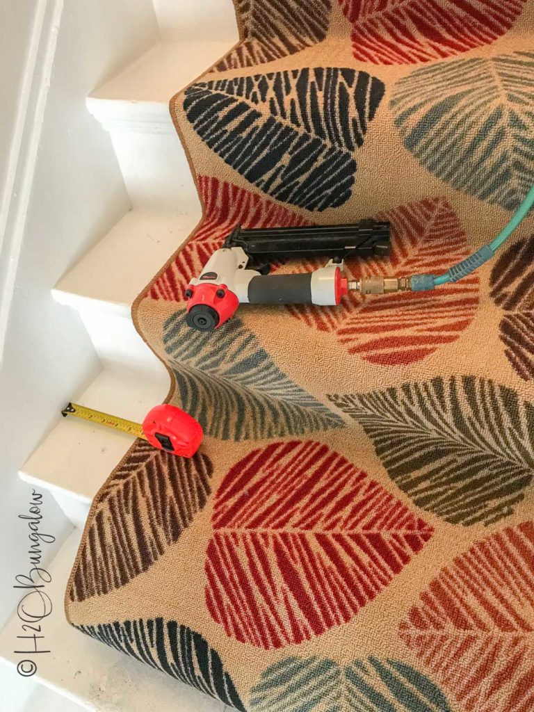 How to Install Carpet Runner on Stairs - H2OBungalow