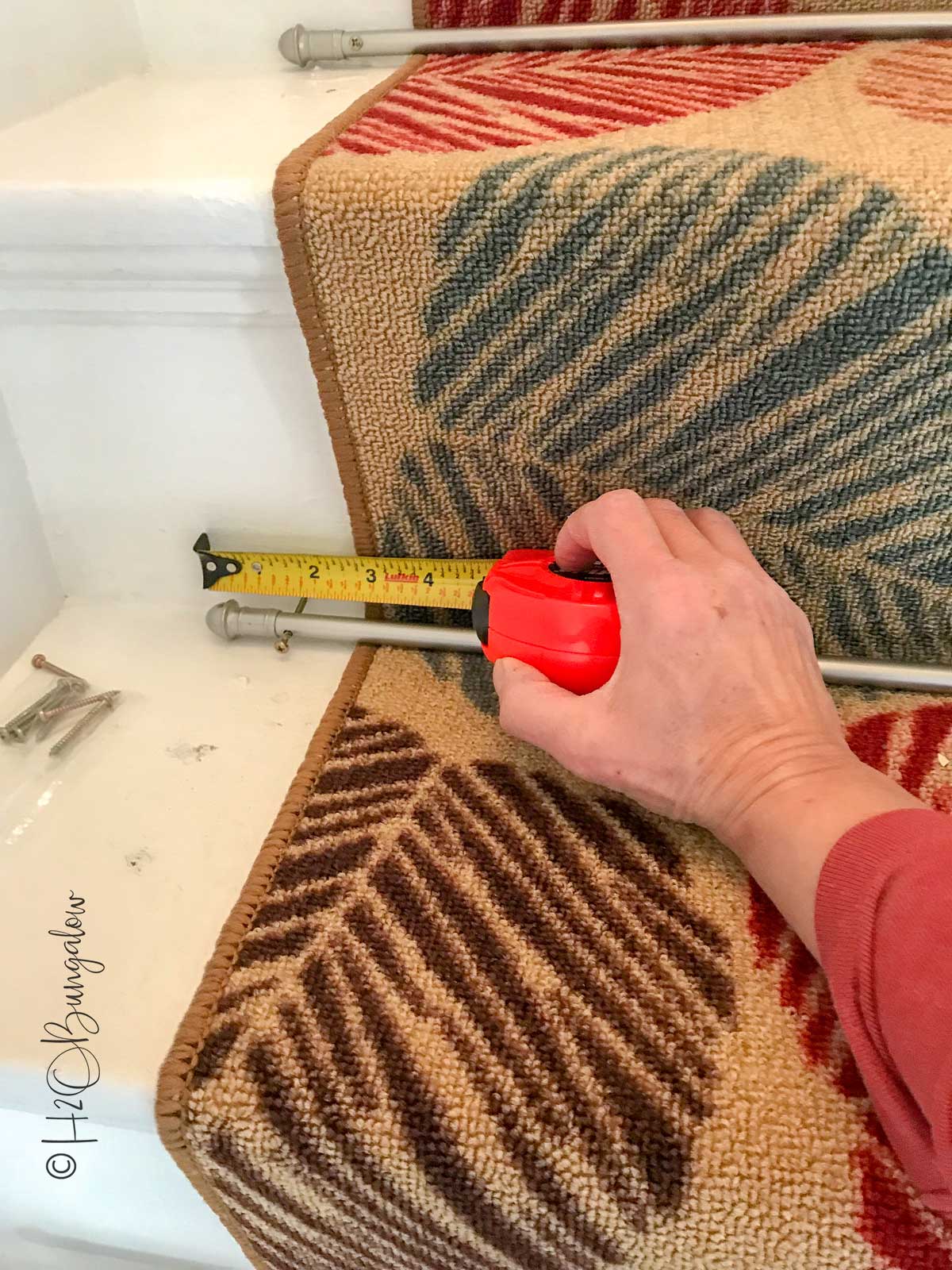 How to Install Carpet Runner on Stairs - H2OBungalow