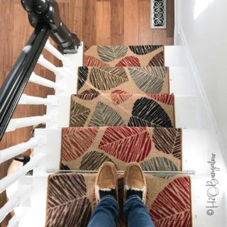 DIY Tutorial on how to install carpet runner on stairs and wood steps with or without adding stair rods. Links to find quality material at budget prices too