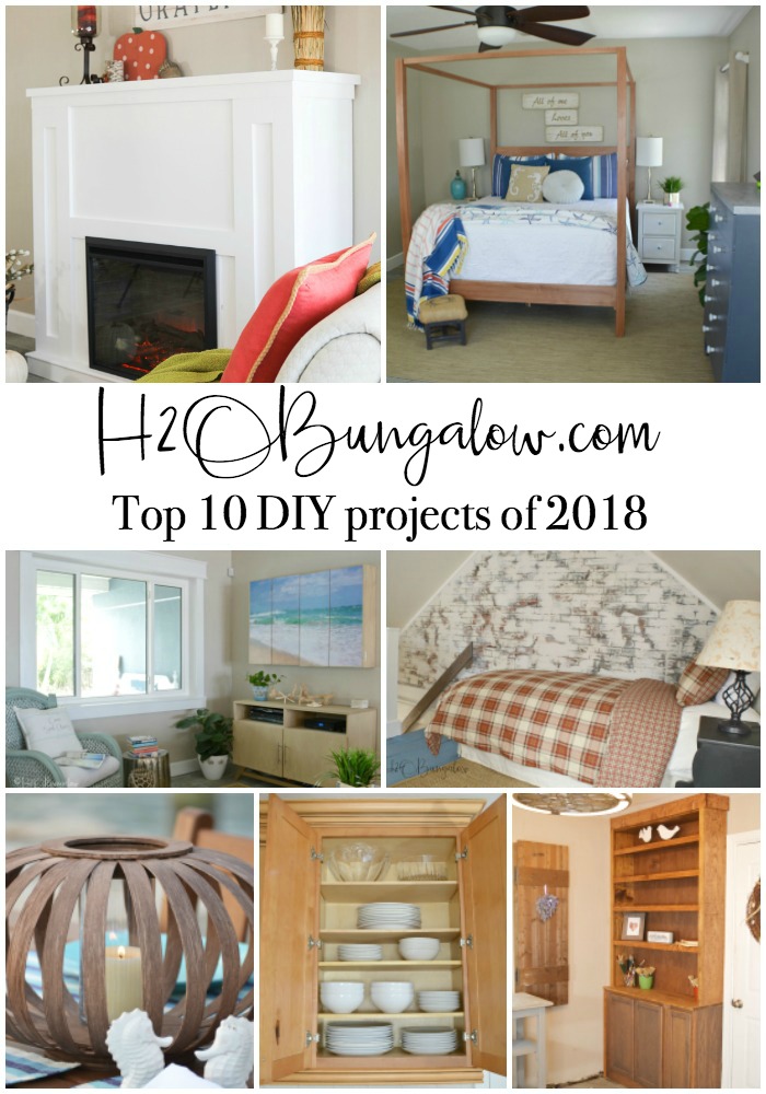 Most popular home improvement and home decor DIY projects from 2018 on H2OBungalow 