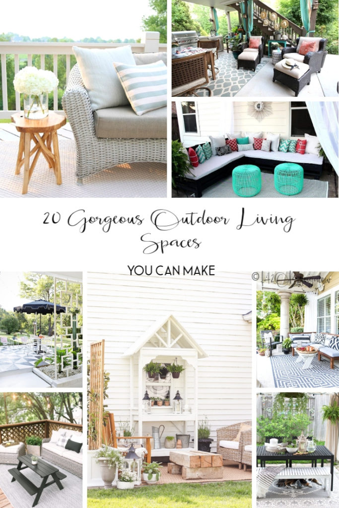 20 outdoor living areas you can copy. Find outdoor decorating and furniture inspiration you can use for your own outdoor living space. 