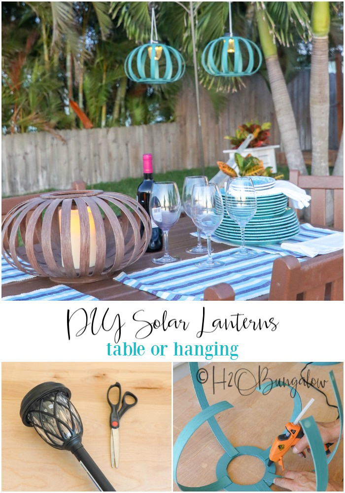 Diy Solar Hanging Lanterns H2obungalow