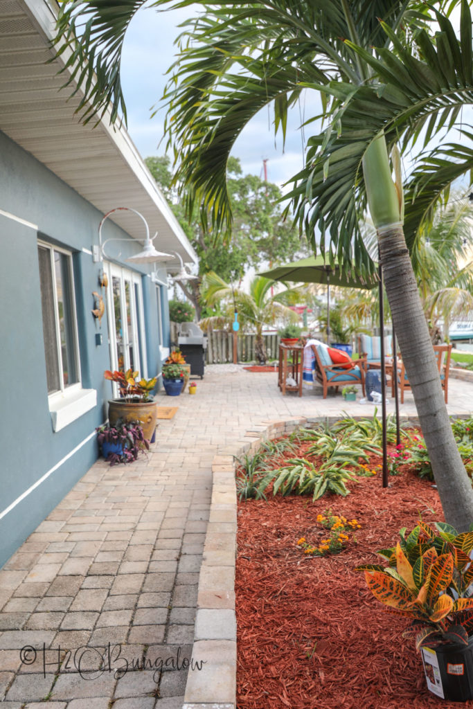 sidewalk backyard coastal home tour 