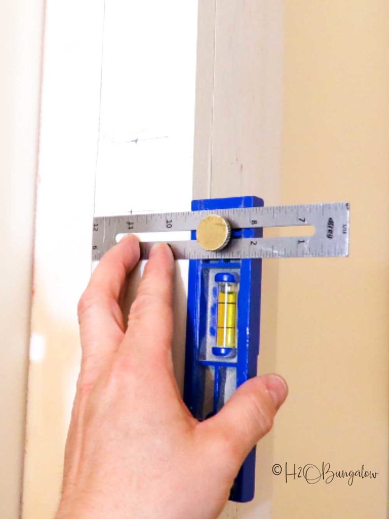 install picture of measure tool for hinge